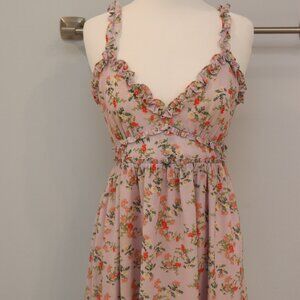 Lovers + Friends lilac floral mini dress medium